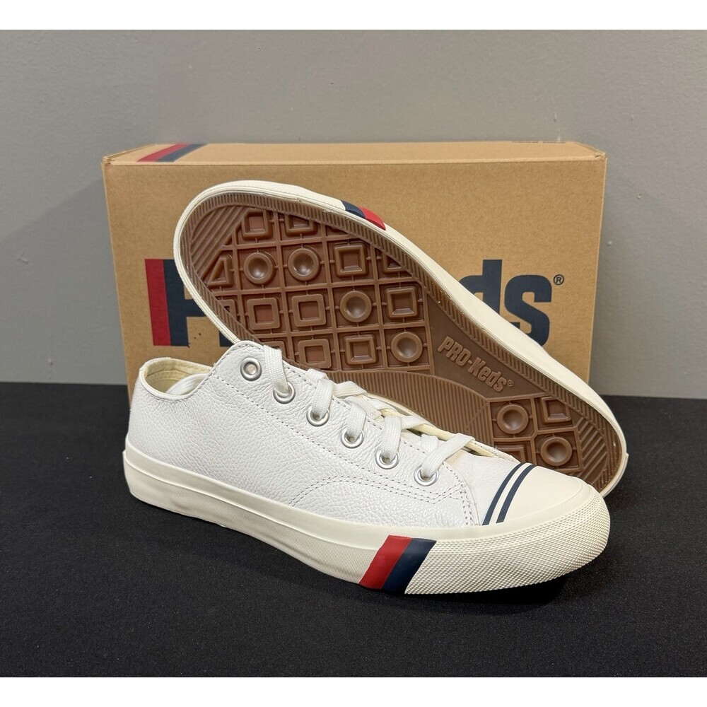 Pro-Keds Royal Lo Lace Up Men's Size 11.5 (M) White Leather Shoes Sneaker NWB